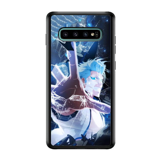 Bleach Hitsugaya Power of Touch Samsung Galaxy S10 Case-Rubber Black (2D Case)-Oxvistore