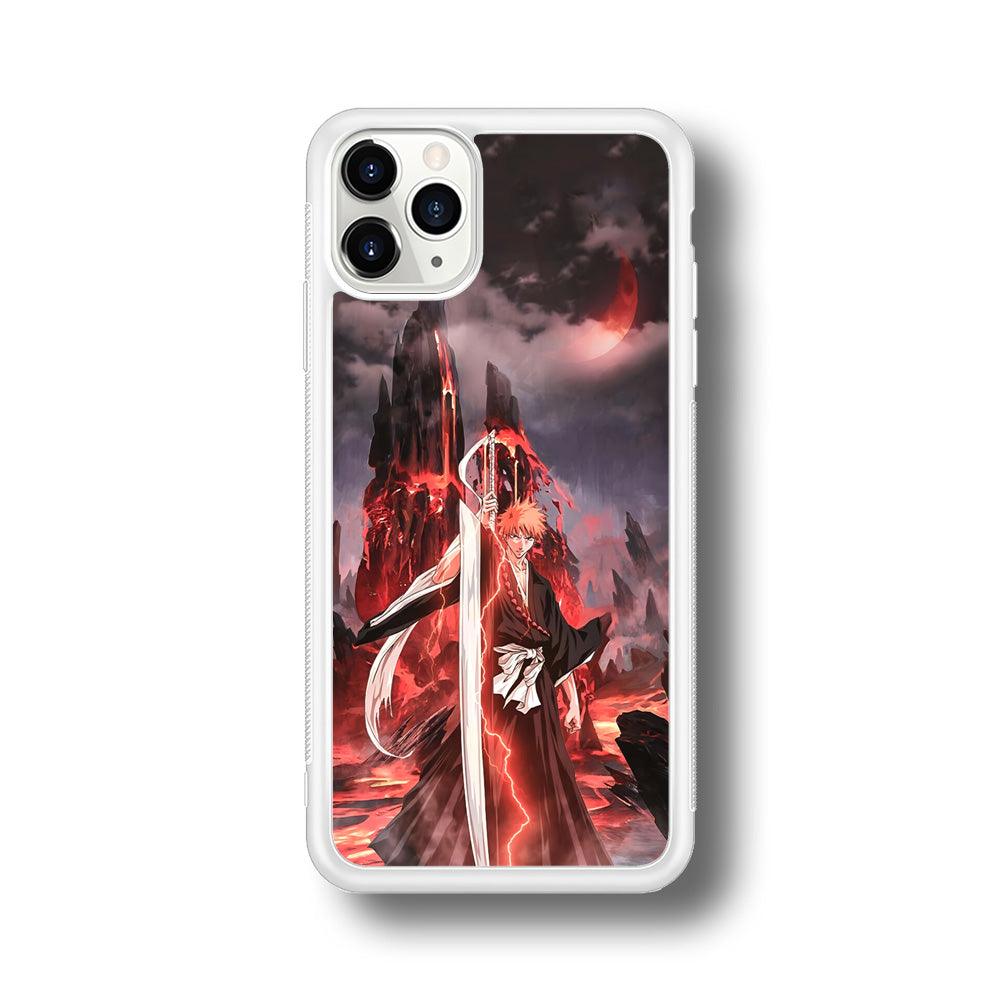 Bleach Red Moon and Lightning iPhone 11 Pro Case-Oxvistore