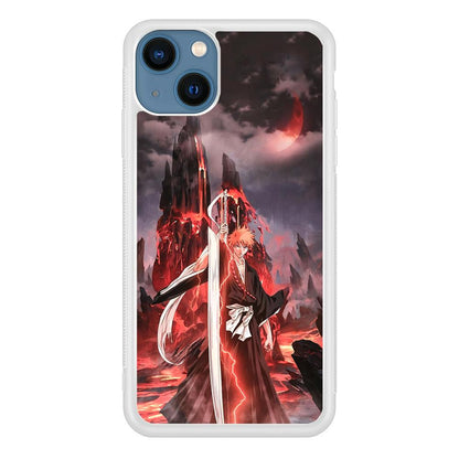 Bleach Red Moon and Lightning iPhone 13 Case-Oxvistore