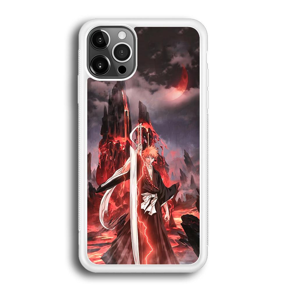 Bleach Red Moon and Lightning iPhone 12 Pro Max Case-Oxvistore