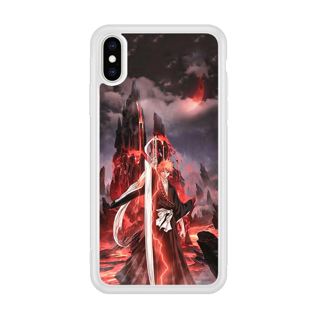 Bleach Red Moon and Lightning iPhone X Case-Oxvistore