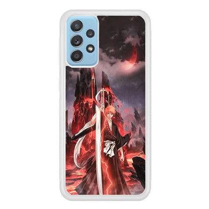 Bleach Red Moon and Lightning Samsung Galaxy A52 Case-Oxvistore