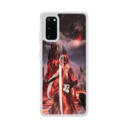 Bleach Red Moon and Lightning Samsung Galaxy S20 Case-Oxvistore