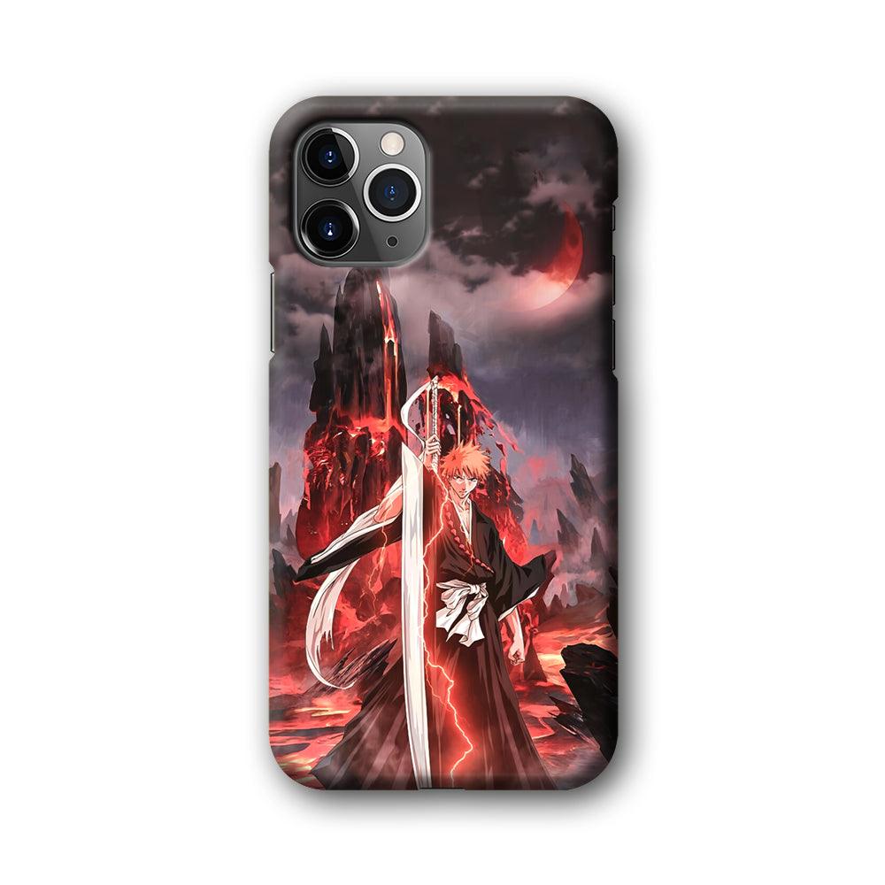 Bleach Red Moon and Lightning iPhone 11 Pro Case-Oxvistore