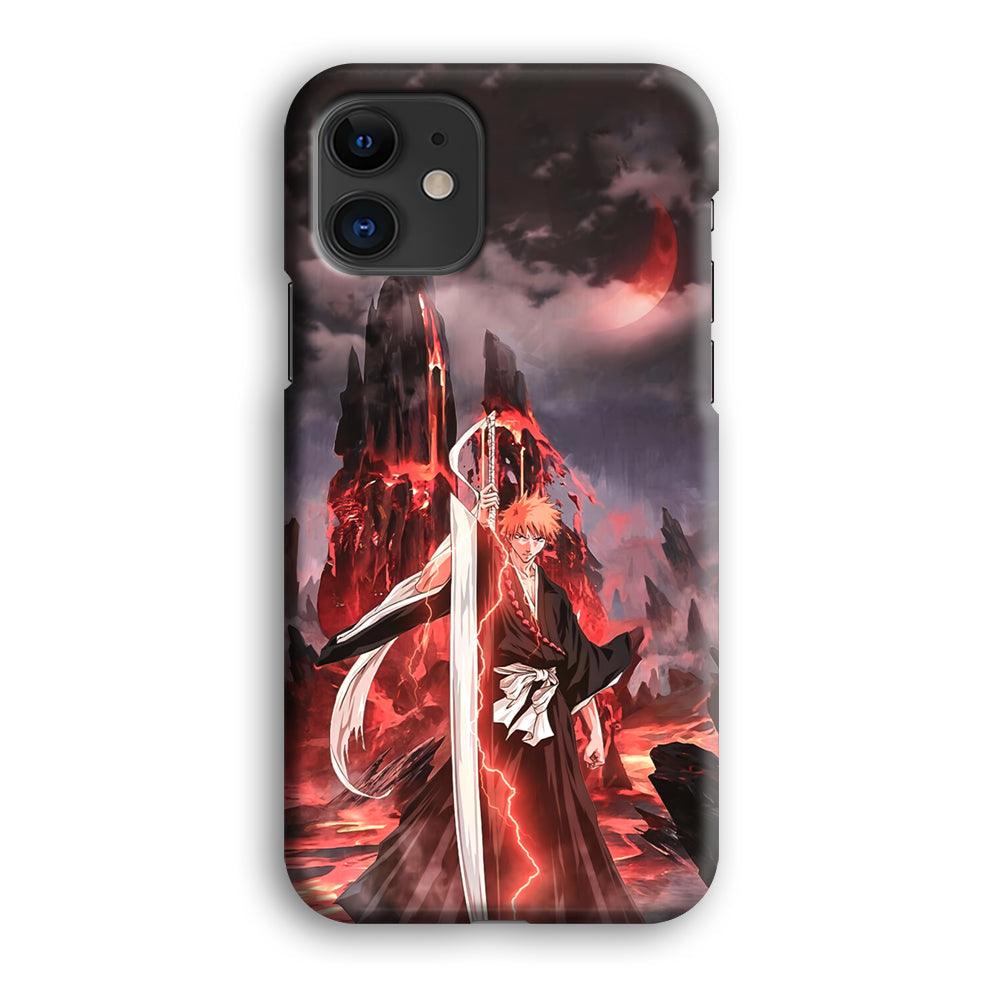 Bleach Red Moon and Lightning iPhone 12 Case-Oxvistore