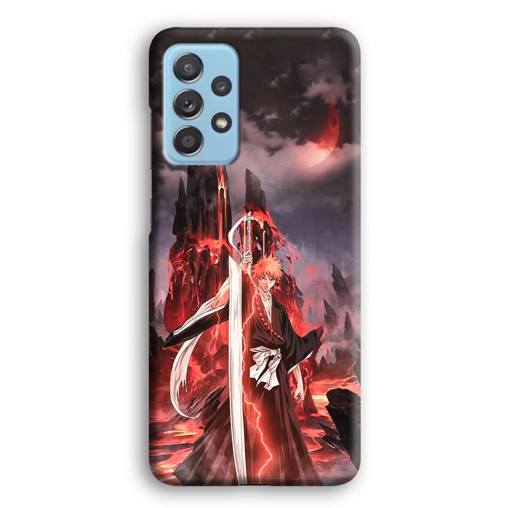 Bleach Red Moon and Lightning Samsung Galaxy A52 Case-Oxvistore