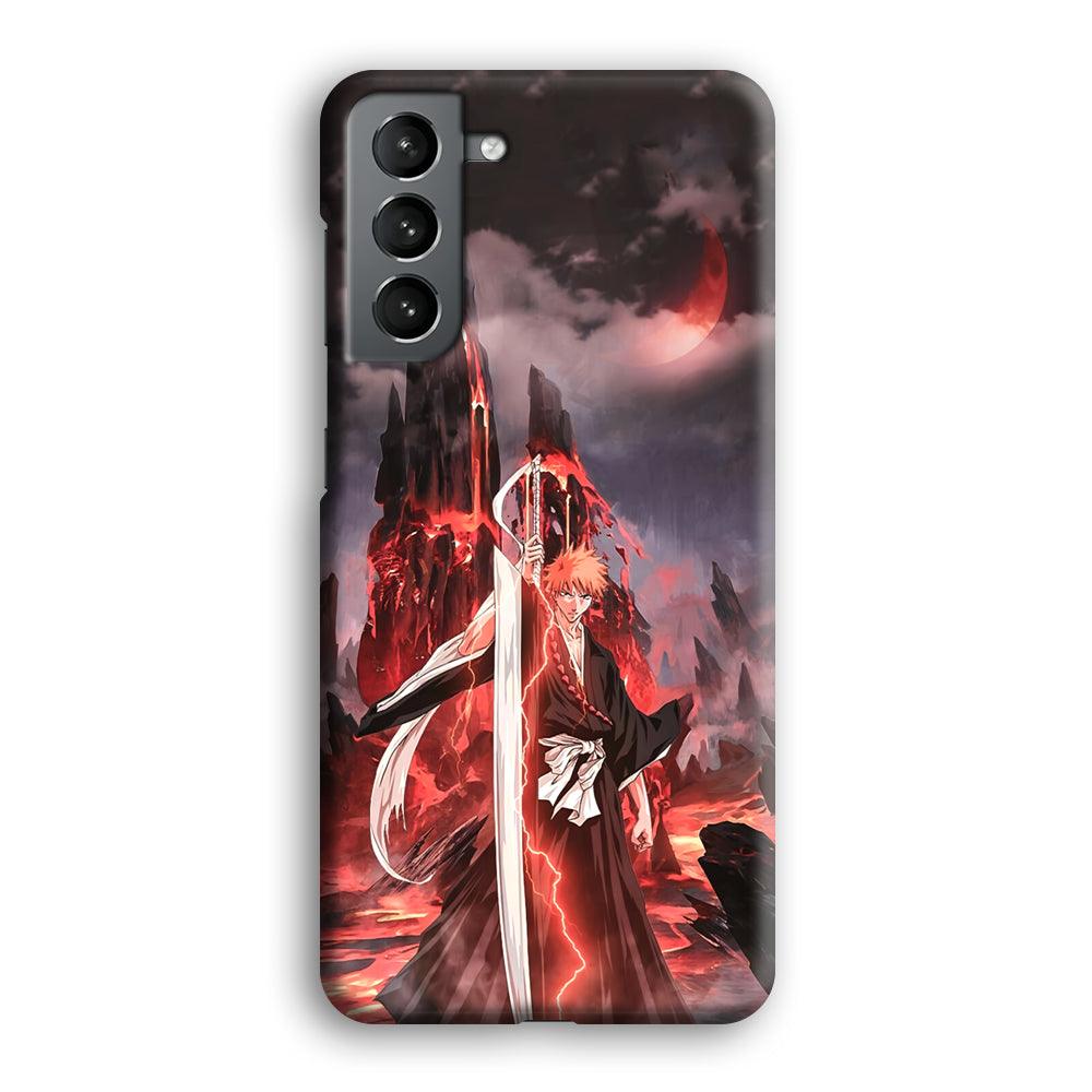 Bleach Red Moon and Lightning Samsung Galaxy S21 Plus Case-Oxvistore