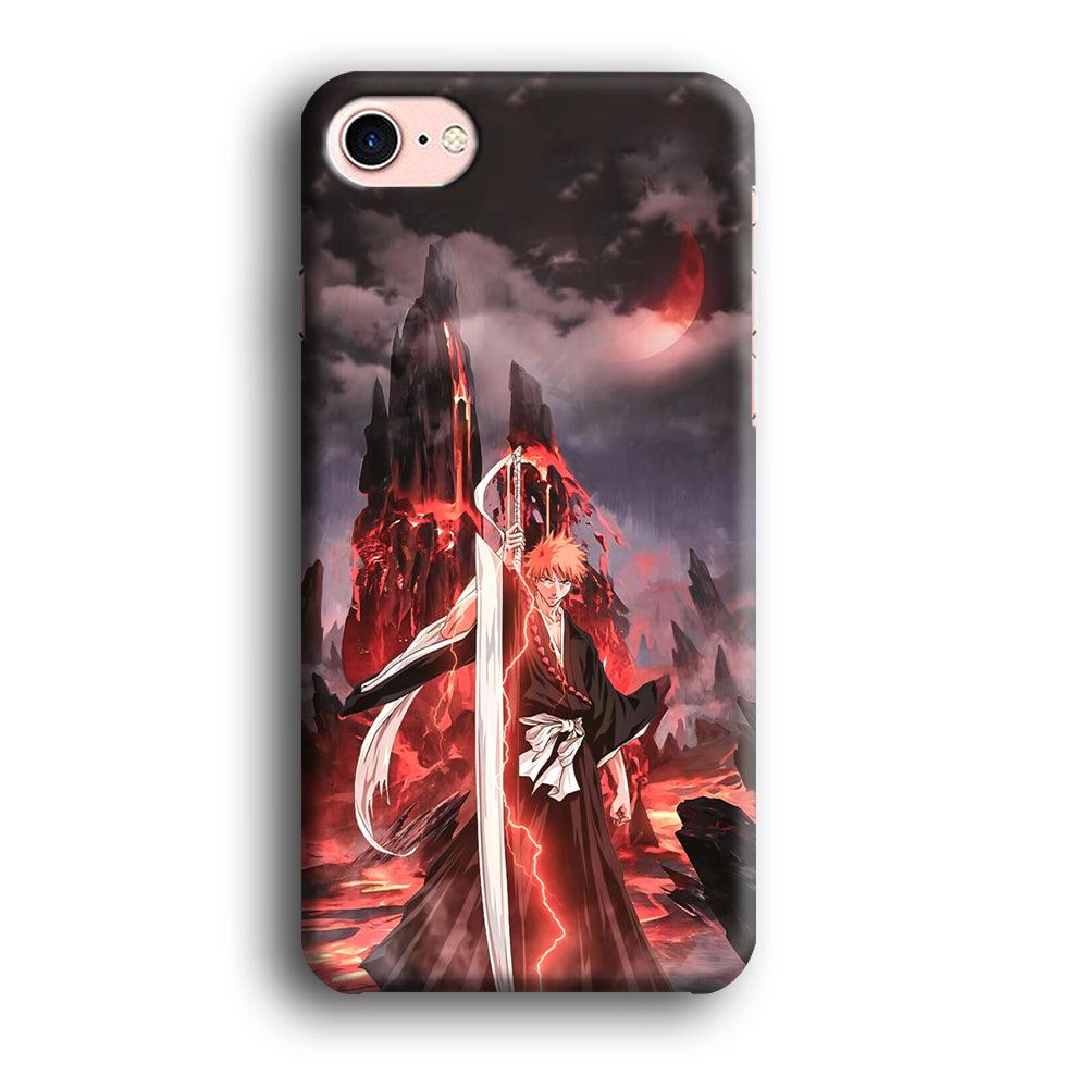 Bleach Red Moon and Lightning iPhone 8 Case-Oxvistore