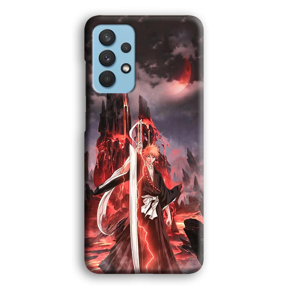 Bleach Red Moon and Lightning Samsung Galaxy A32 Case-Oxvistore