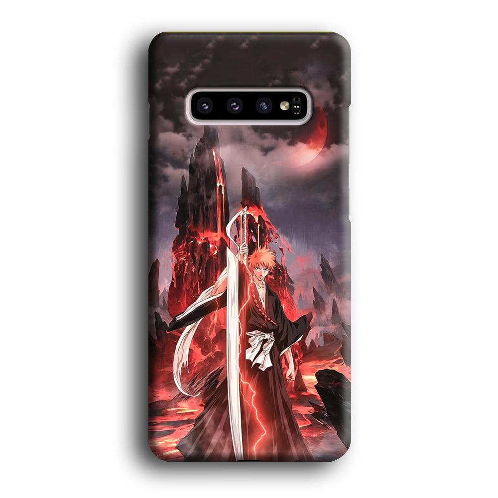 Bleach Red Moon and Lightning Samsung Galaxy S10 Plus Case-Oxvistore