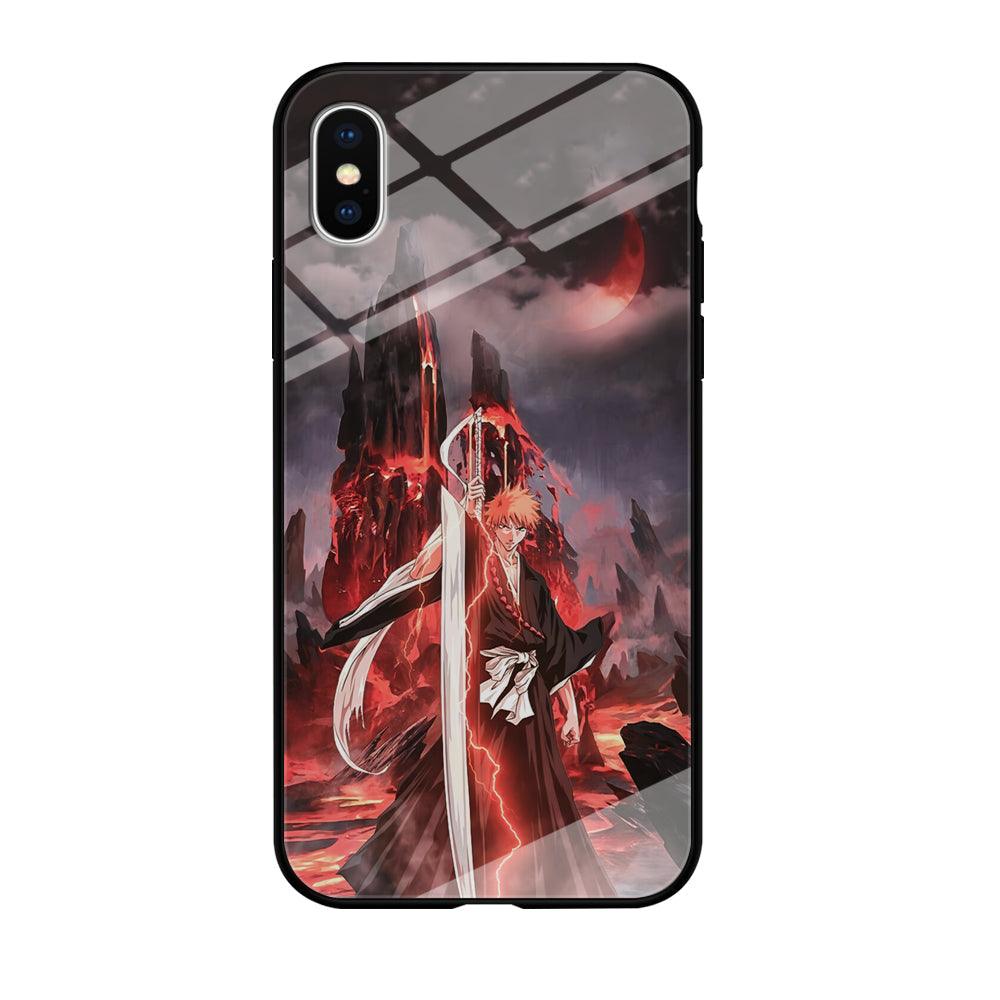 Bleach Red Moon and Lightning iPhone X Case-Oxvistore