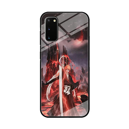 Bleach Red Moon and Lightning Samsung Galaxy S20 Case-Oxvistore