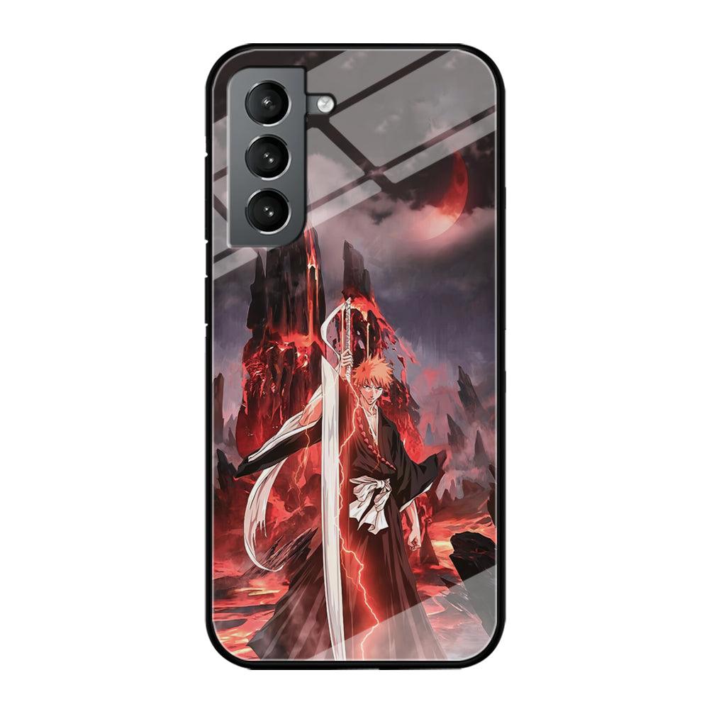 Bleach Red Moon and Lightning Samsung Galaxy S21 Plus Case-Oxvistore