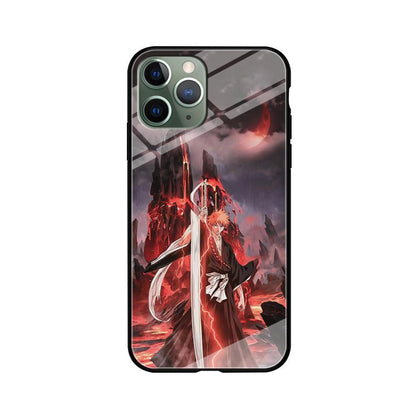 Bleach Red Moon and Lightning iPhone 11 Pro Case-Oxvistore