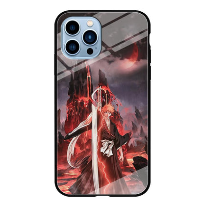 Bleach Red Moon and Lightning iPhone 13 Pro Case-Oxvistore