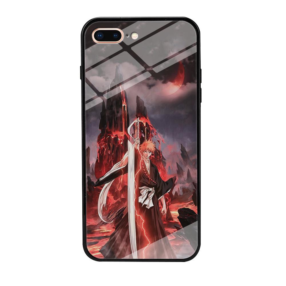 Bleach Red Moon and Lightning iPhone 8 Plus Case-Oxvistore