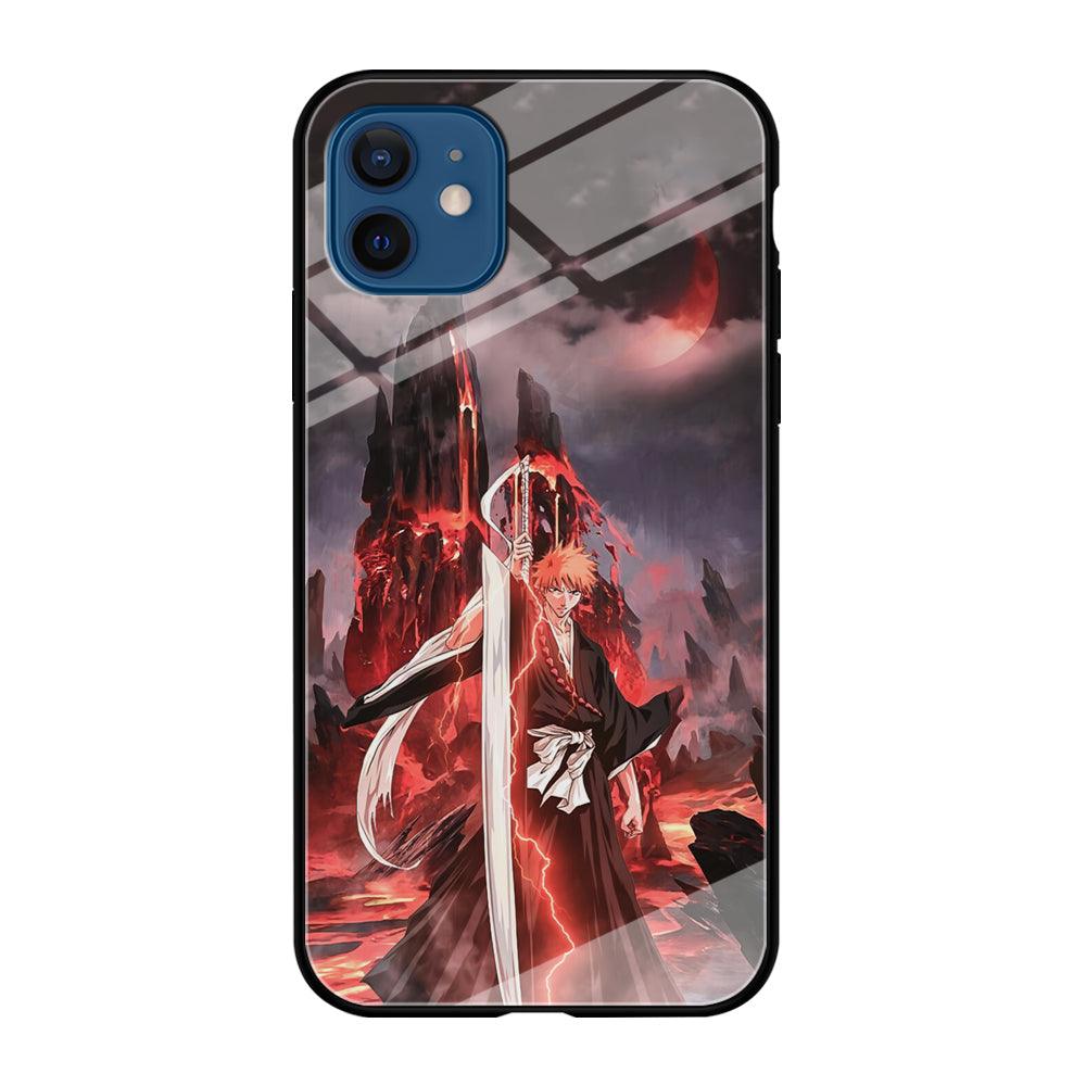 Bleach Red Moon and Lightning iPhone 12 Case-Oxvistore