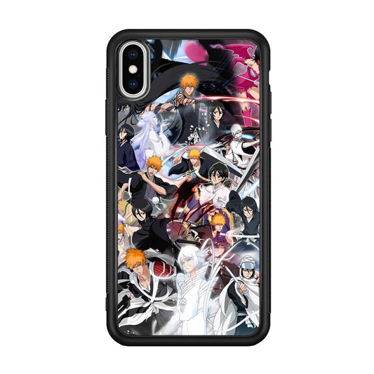 Bleach The Transformation of Power iPhone Xs Max Case-Rubber Black (2D Case)-Oxvistore