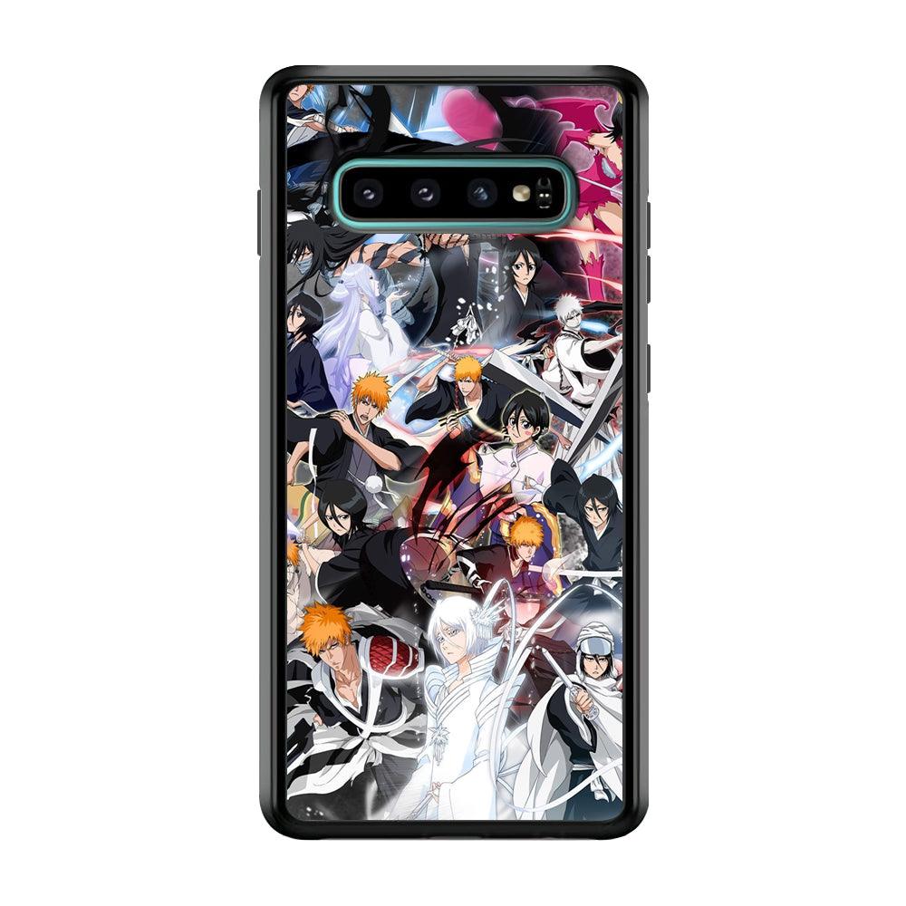 Bleach The Transformation of Power Samsung Galaxy S10 Case-Rubber Black (2D Case)-Oxvistore