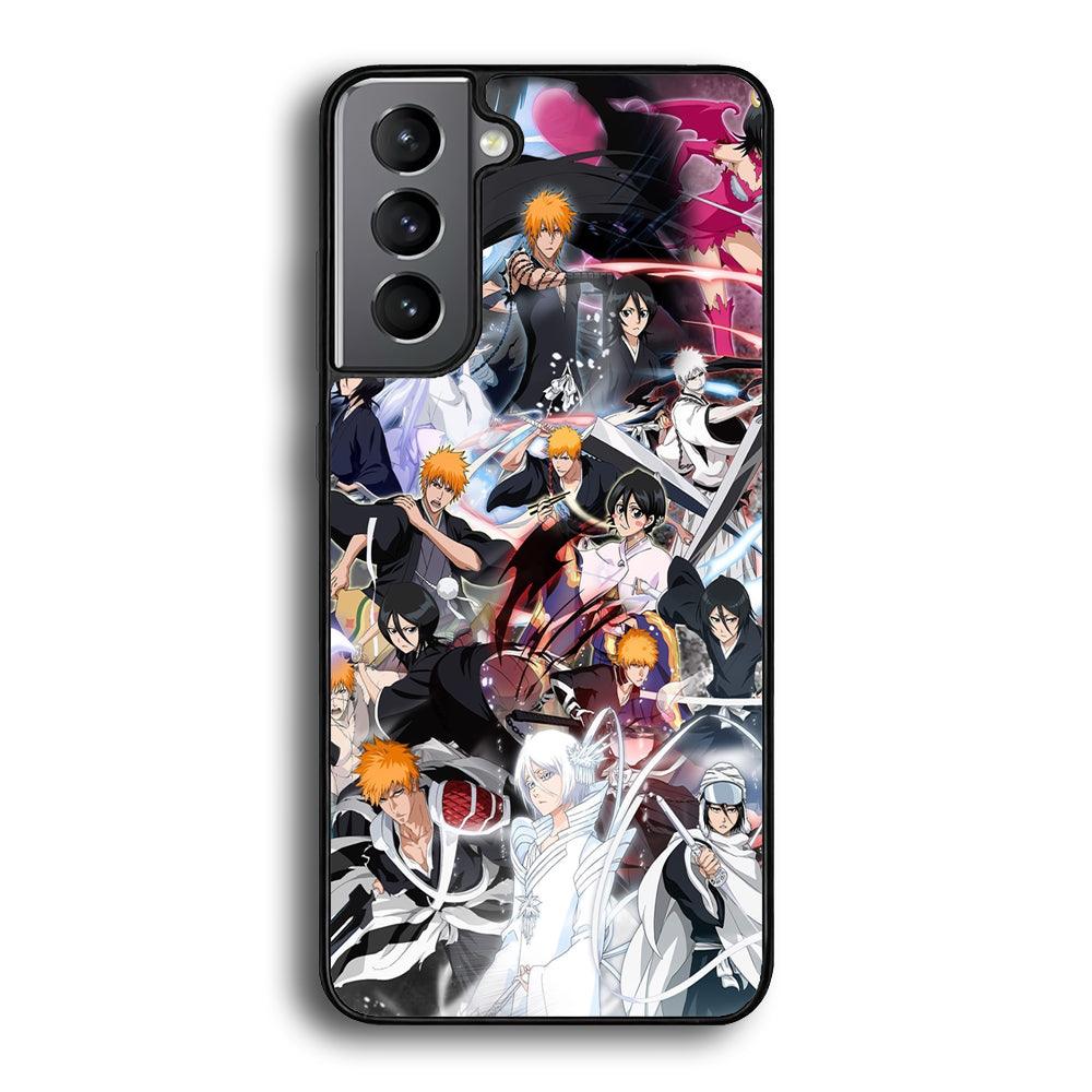 Bleach The Transformation of Power Samsung Galaxy S22 Case-Rubber Black (2D Case)-Oxvistore