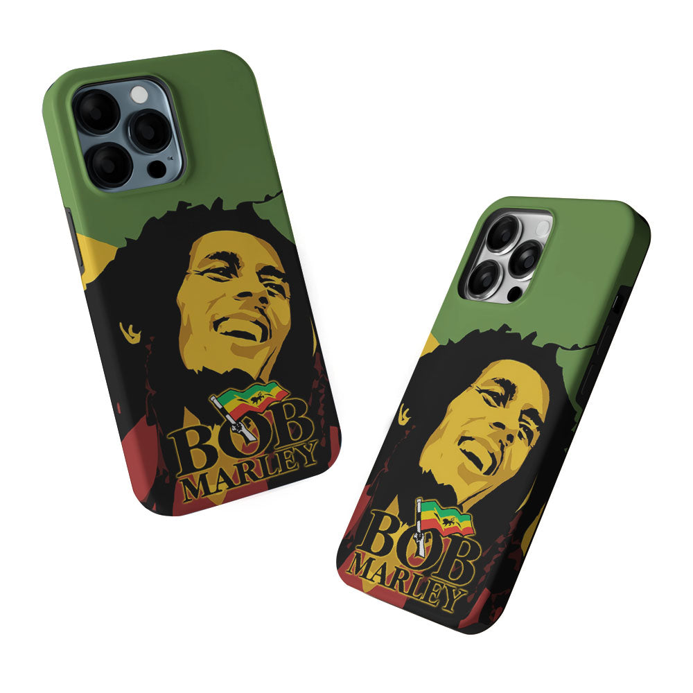 Bob Marley Art Legend Reggae 2 in 1 Tough Phone Case