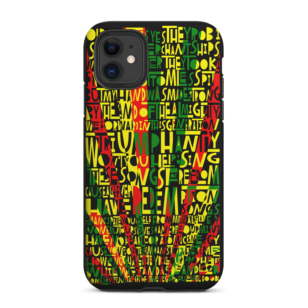 Bob Marley Redemption Song 2 in 1 Tough Phone Case