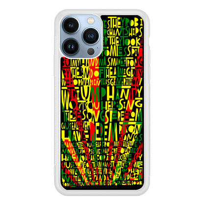 Bob Marley Redemption Song 2D Rubber Phone Case