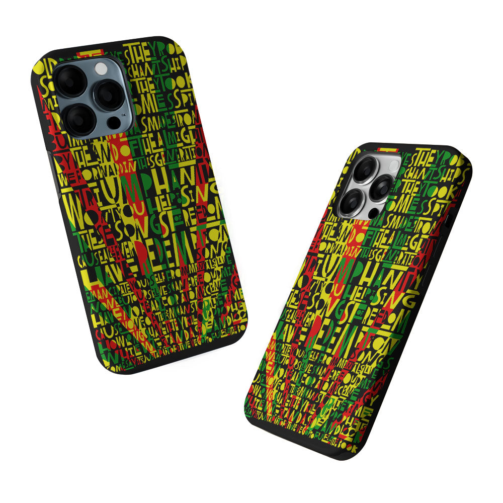 Bob Marley Redemption Song 2 in 1 Tough Phone Case