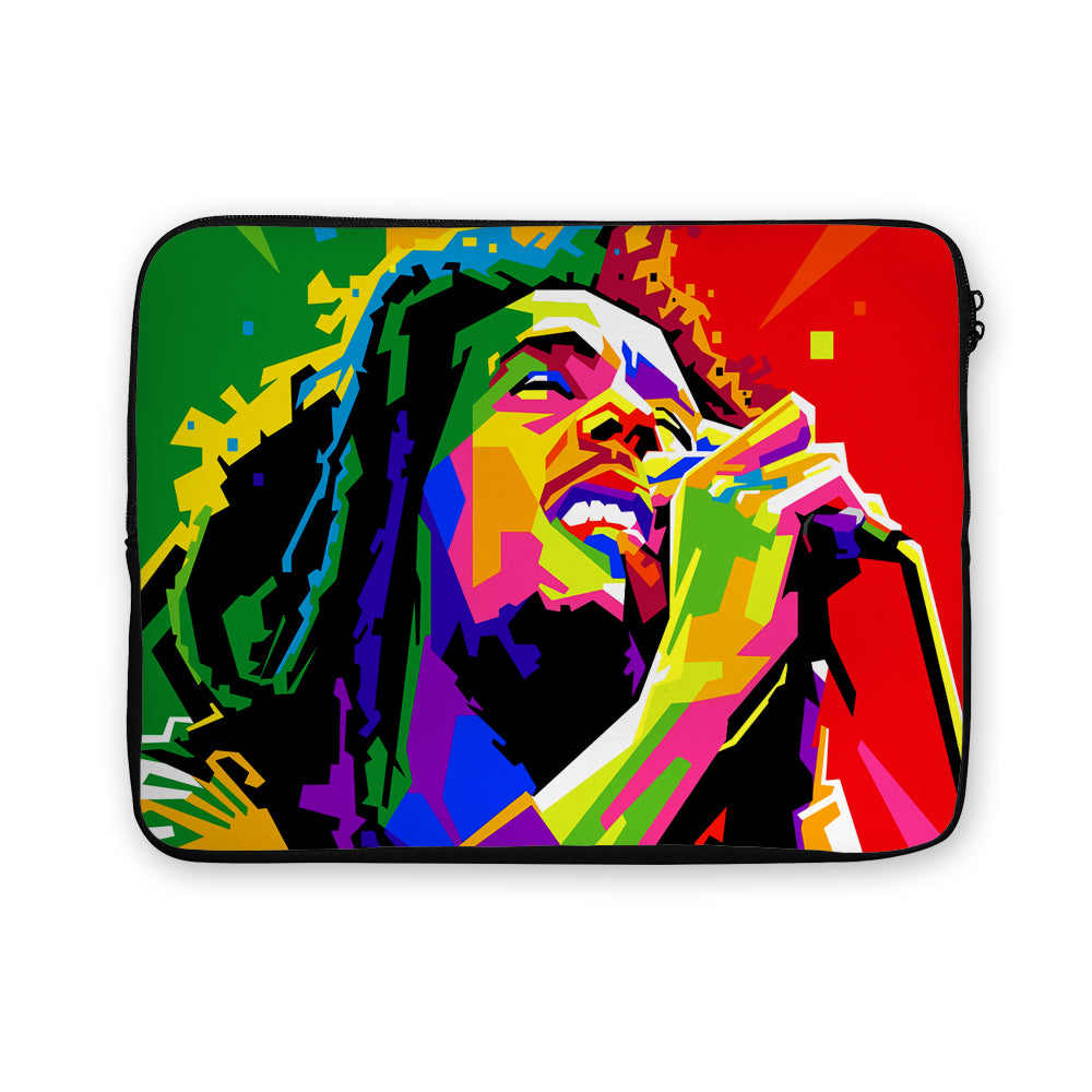 Bob Marley Sings Pop Art Laptop Sleeve Protective Cover