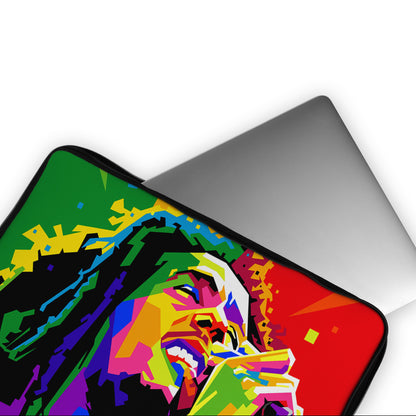 Bob Marley Sings Pop Art Laptop Sleeve Protective Cover