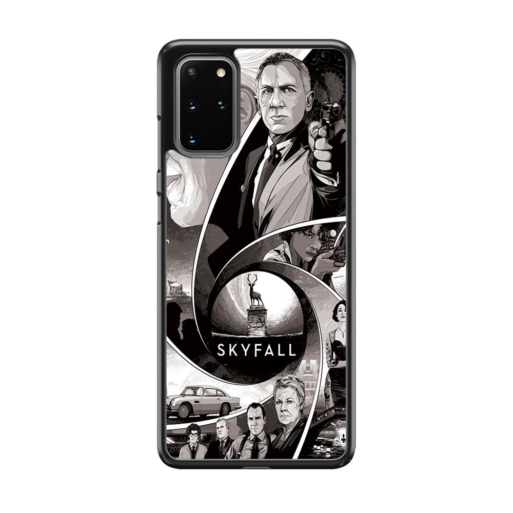 Bond on Skyfall Samsung Galaxy S20 Plus Case-Rubber Black (2D Case)-Oxvistore