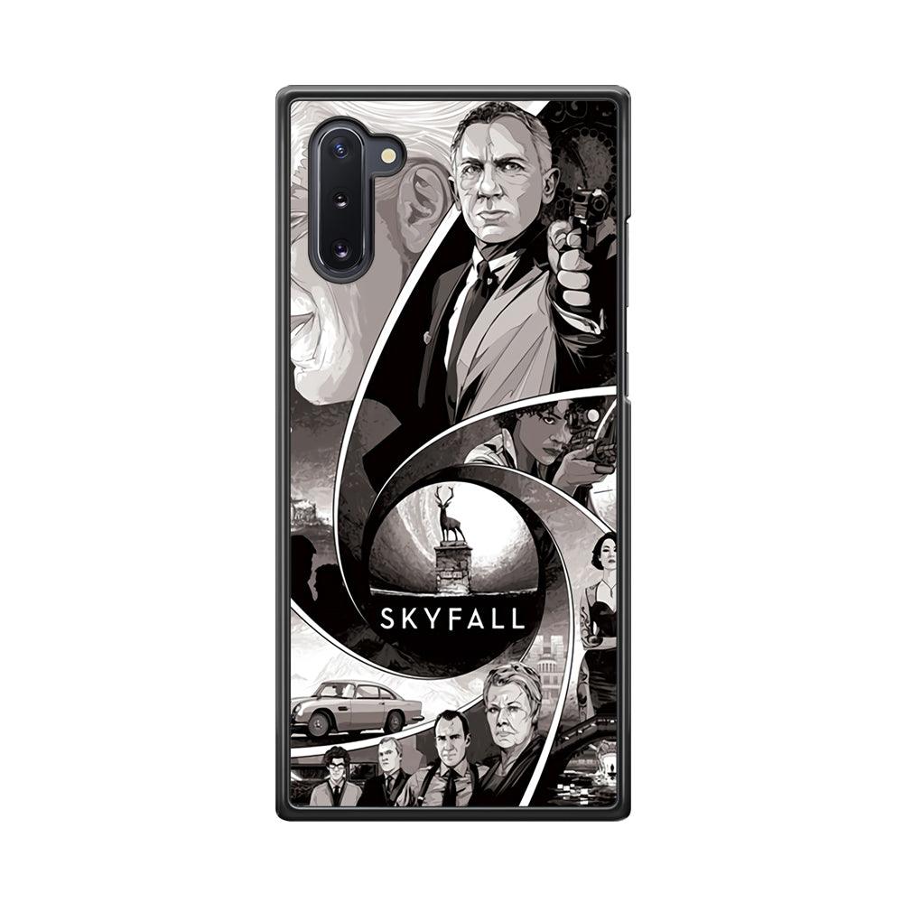Bond on Skyfall Samsung Galaxy Note 10 Case-Rubber Black (2D Case)-Oxvistore