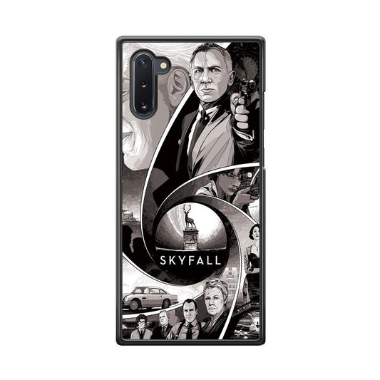 Bond on Skyfall Samsung Galaxy Note 10 Case-Rubber Black (2D Case)-Oxvistore