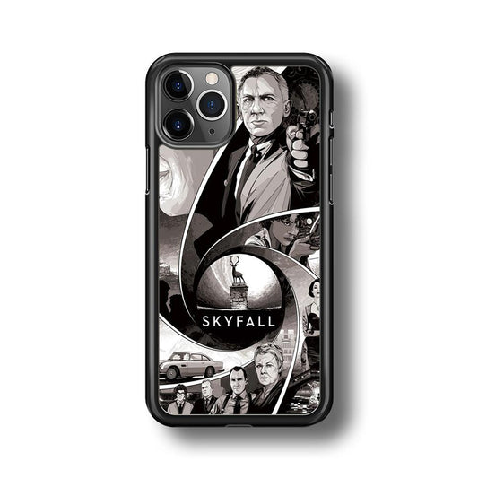 Bond on Skyfall iPhone 11 Pro Max Case-Rubber White (2D Case)-Oxvistore