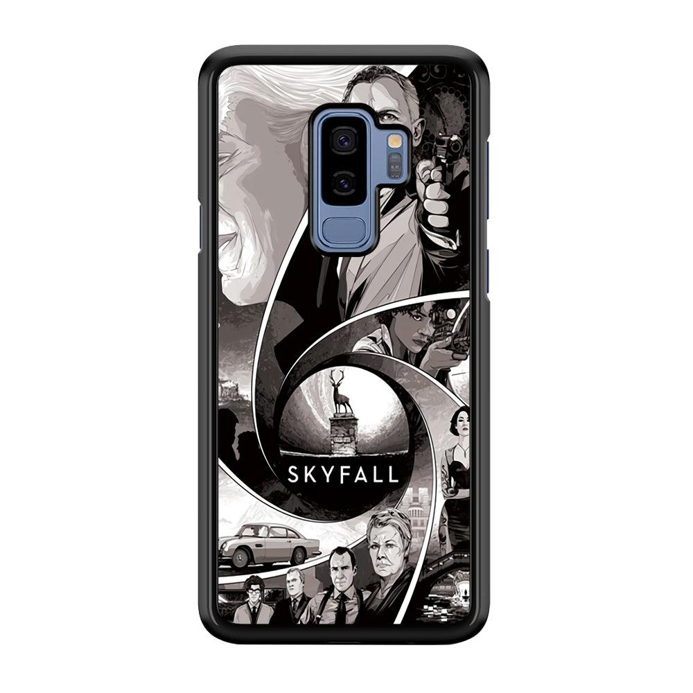 Bond on Skyfall Samsung Galaxy S9 Plus Case-Rubber Black (2D Case)-Oxvistore