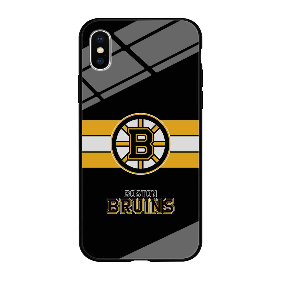 Boston Bruins Light in The Darkness iPhone X Case-Oxvistore