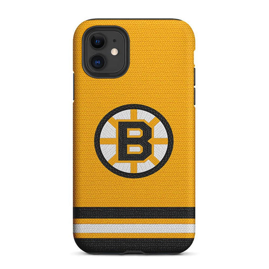 Boston Bruins Logo 2 in 1 Tough Phone Case-Oxvistore