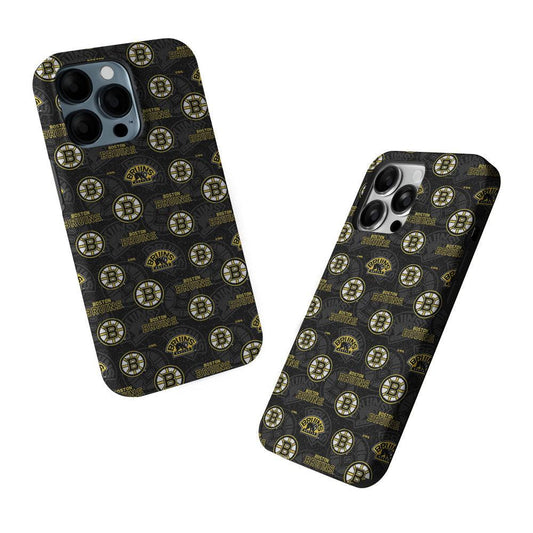 Boston Bruins Pattern 2 in 1 Tough Phone Case-Oxvistore