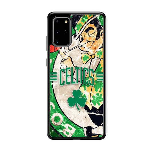 Boston Celtics Game Never End Samsung Galaxy S20 Plus Case-Rubber Black (2D Case)-Oxvistore