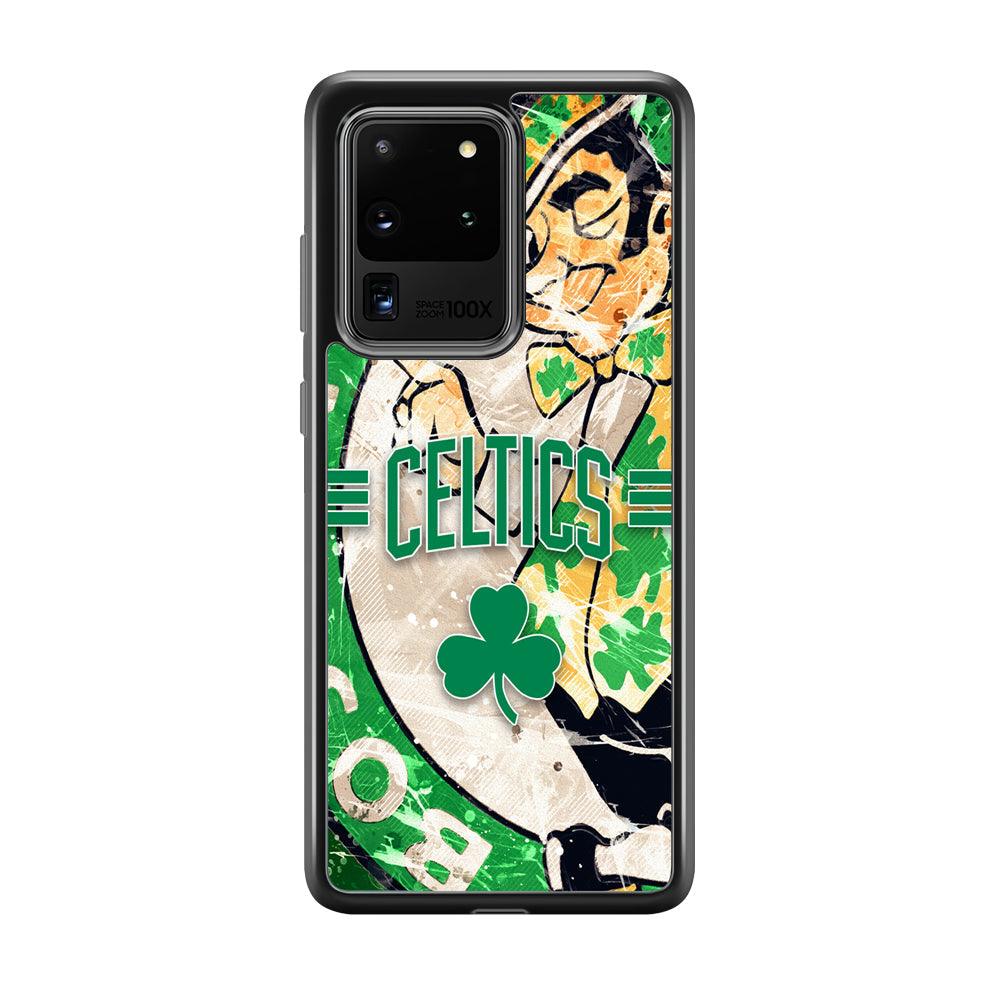 Boston Celtics Game Never End Samsung Galaxy S20 Ultra Case-Rubber Black (2D Case)-Oxvistore