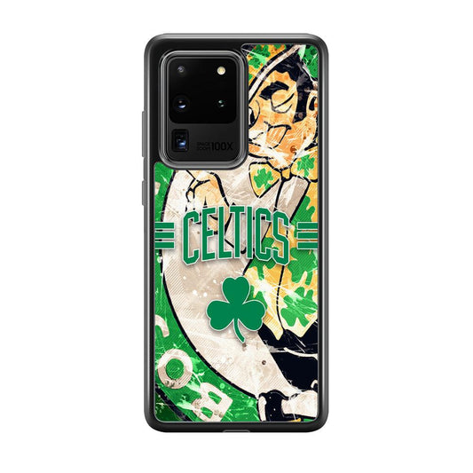 Boston Celtics Game Never End Samsung Galaxy S20 Ultra Case-Rubber Black (2D Case)-Oxvistore