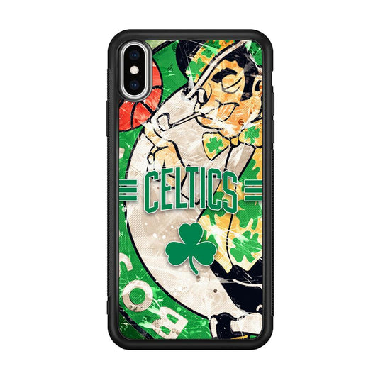 Boston Celtics Game Never End iPhone X Case-Oxvistore