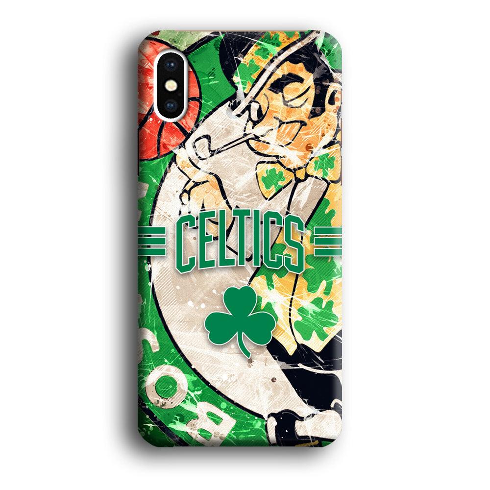 Boston Celtics Game Never End iPhone X Case-Oxvistore