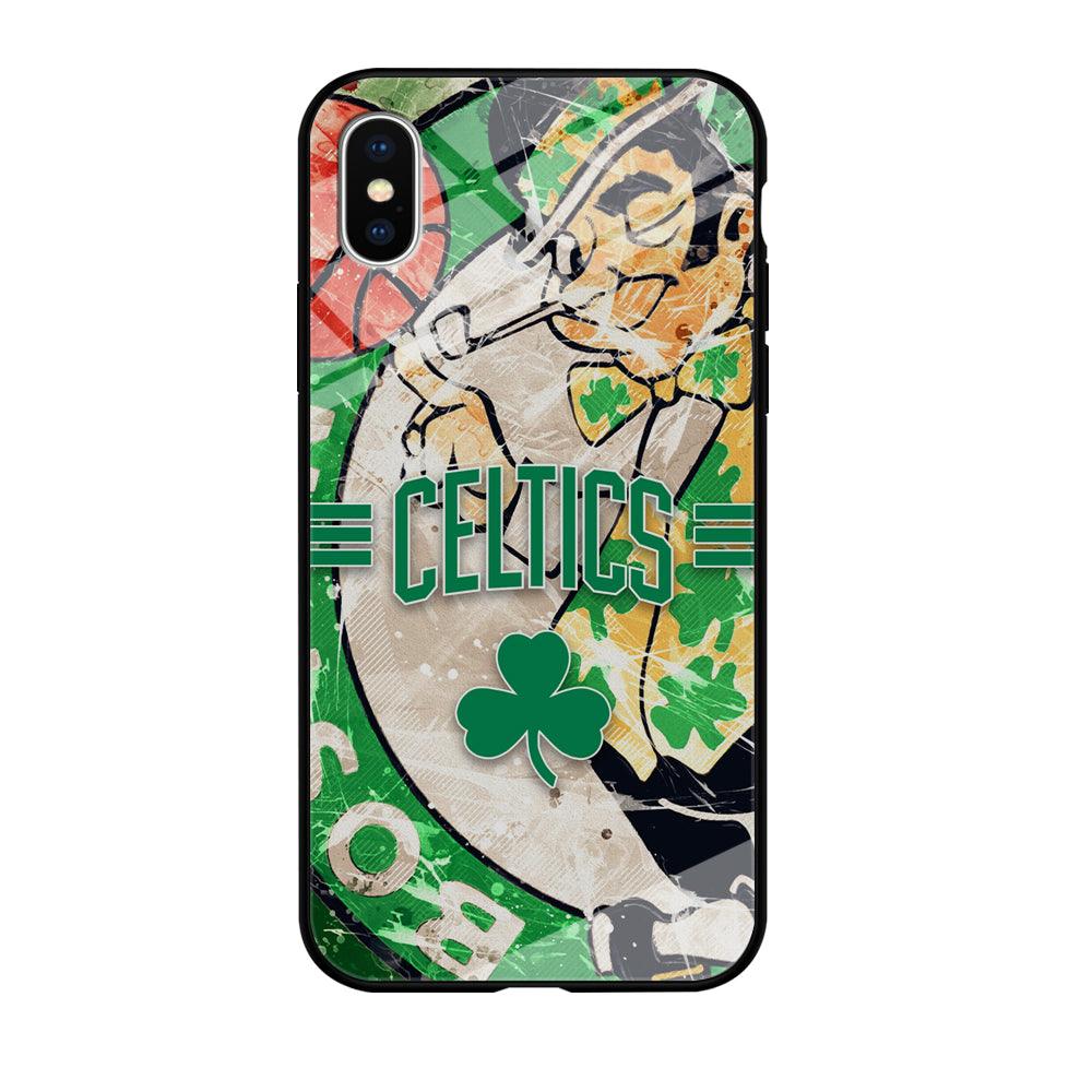 Boston Celtics Game Never End iPhone X Case-Oxvistore