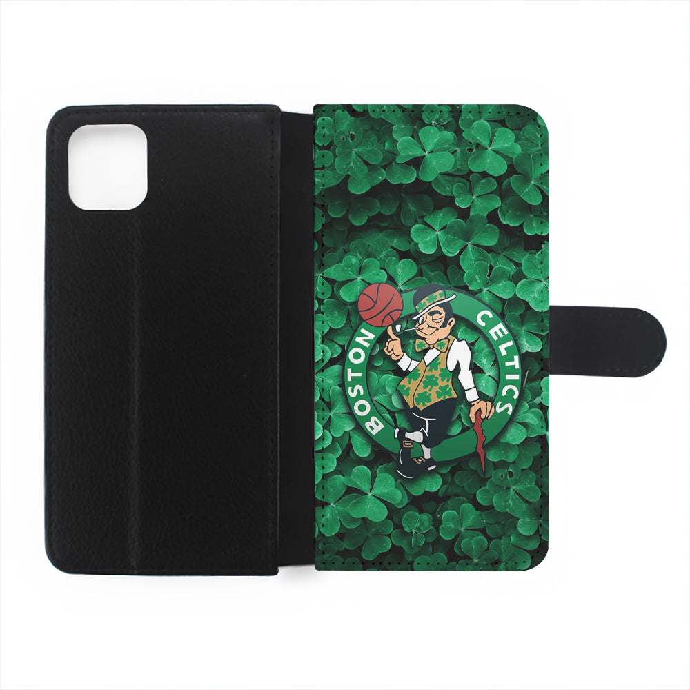 Boston Celtics Leaf Flip Wallet Phone Case