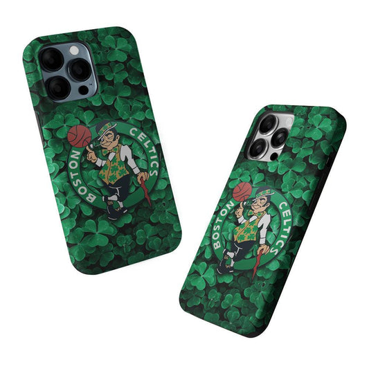 Boston Celtics Leaf 2 in 1 Tough Phone Case-Oxvistore