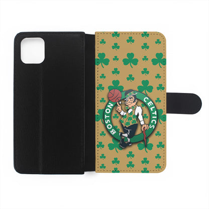 Boston Celtics Logo Flip Wallet Phone Case