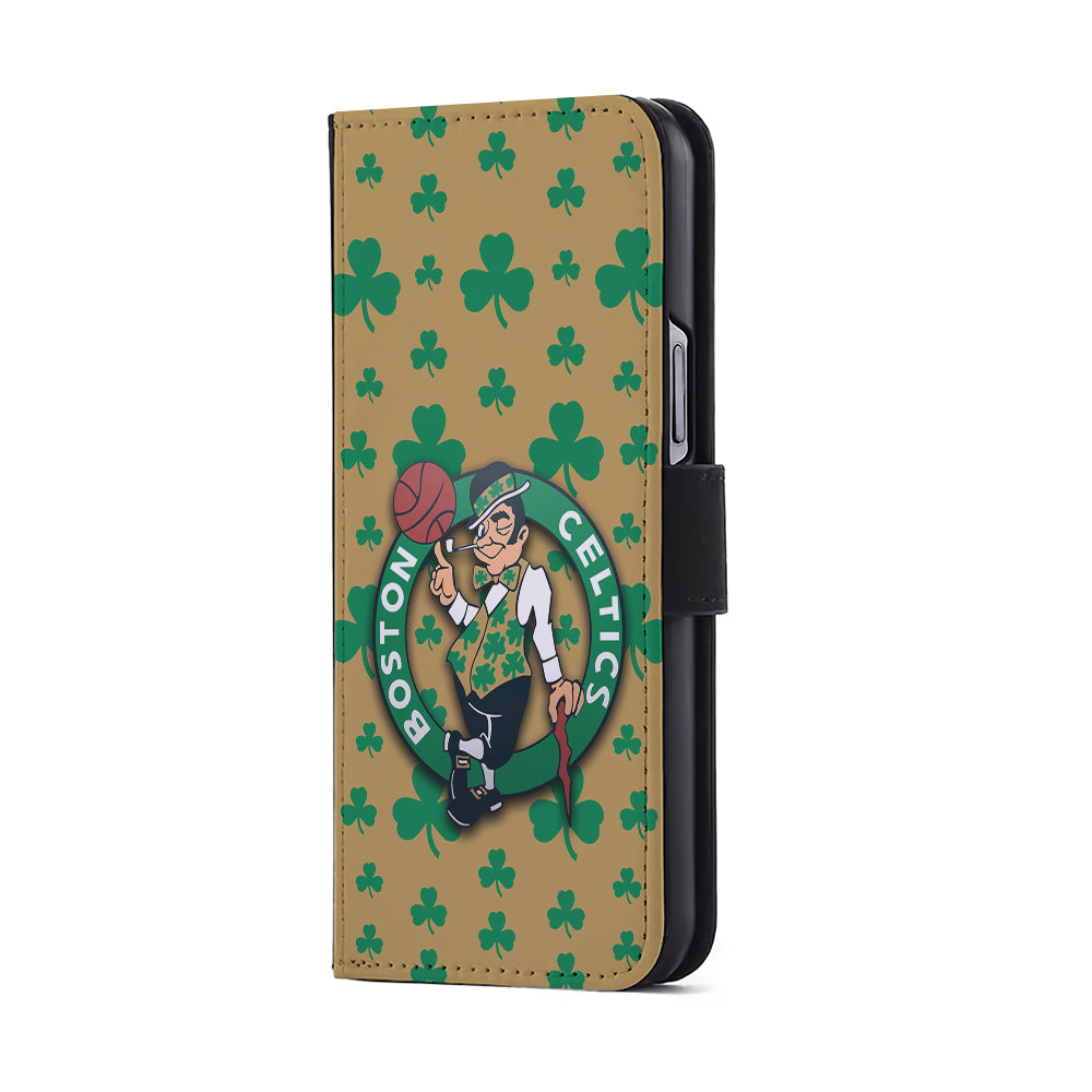 Boston Celtics Logo Flip Wallet Phone Case