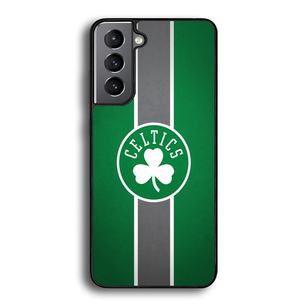 Boston Celtics Move On and Grow Samsung Galaxy S22 Plus Case-Rubber Black (2D Case)-Oxvistore