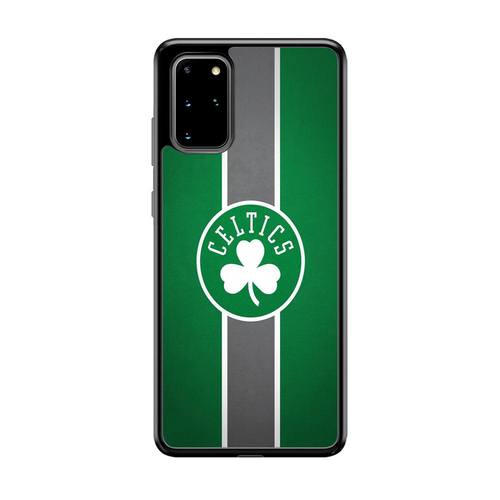 Boston Celtics Move On and Grow Samsung Galaxy S20 Plus Case-Rubber Black (2D Case)-Oxvistore